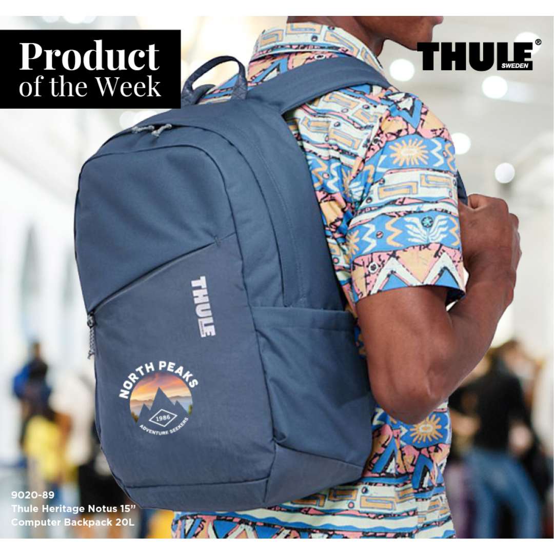 Black Thule Heritage Notus 16" Computer Backpack 20L