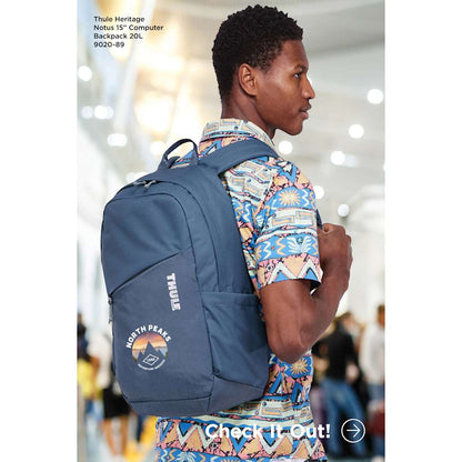Black Thule Heritage Notus 16" Computer Backpack 20L