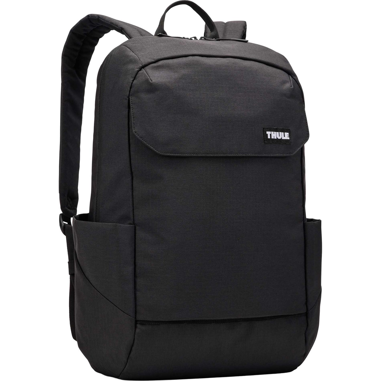 Black Thule Lithos 20L Recycled Laptop Backpack plain