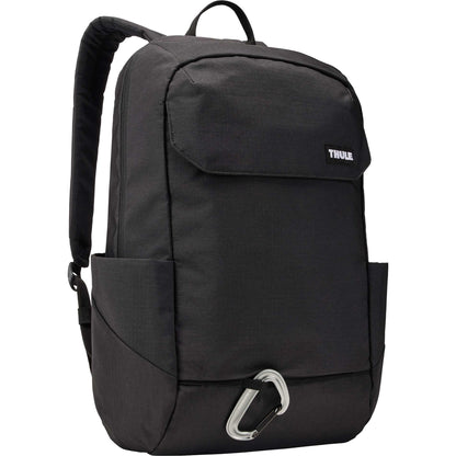 Black Thule Lithos 20L Recycled Laptop Backpack plain