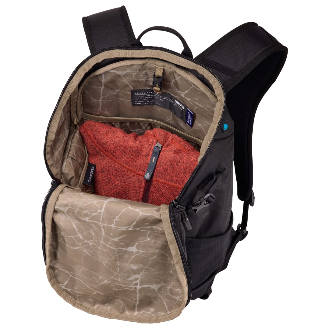 Black Thule Recycled All Trail 18L 15" Laptop Backpack