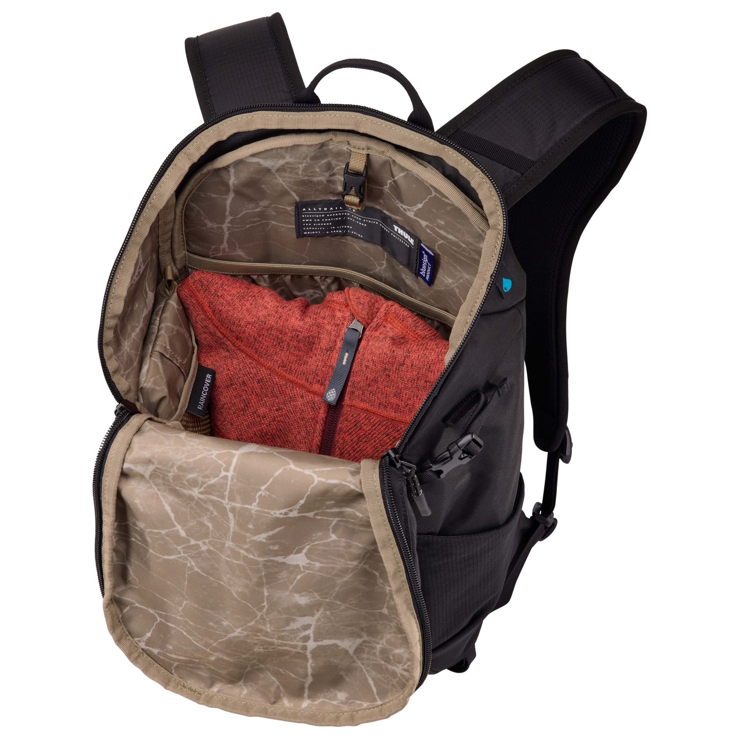 Black Thule Recycled All Trail 18L 15" Laptop Backpack