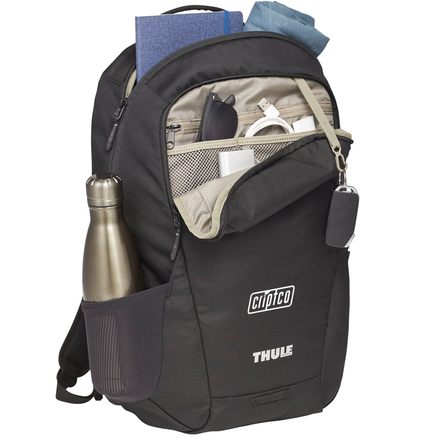 Black Thule Recycled Lumion 16" Computer Backpack 21L