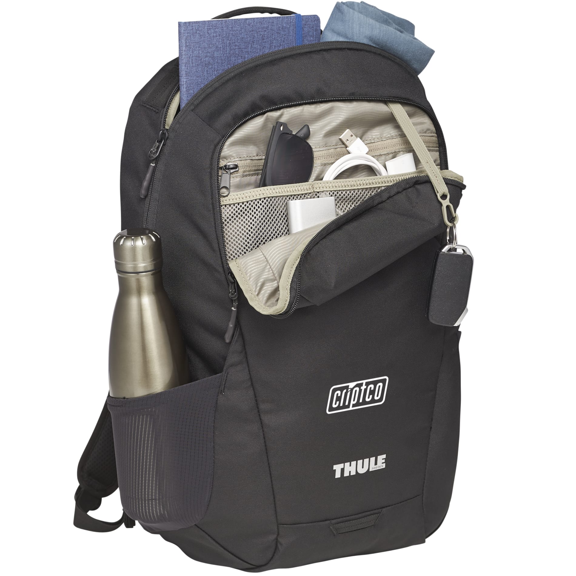 Black Thule Recycled Lumion 16" Computer Backpack 21L