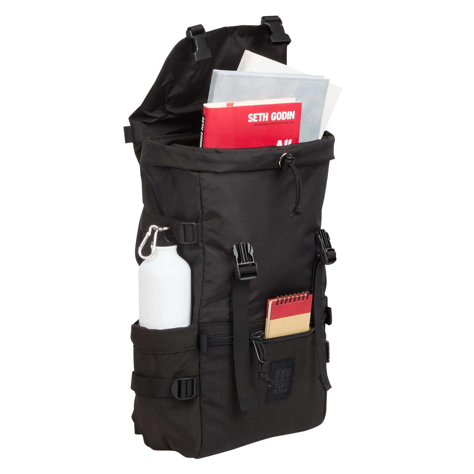 Black Topo Designs Recycled Rover 15" Laptop Backpack plain