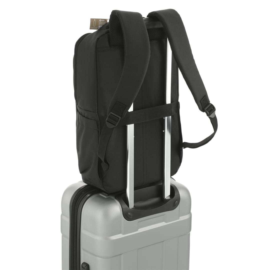 Black Tranzip Recycled 17" Computer Backpack