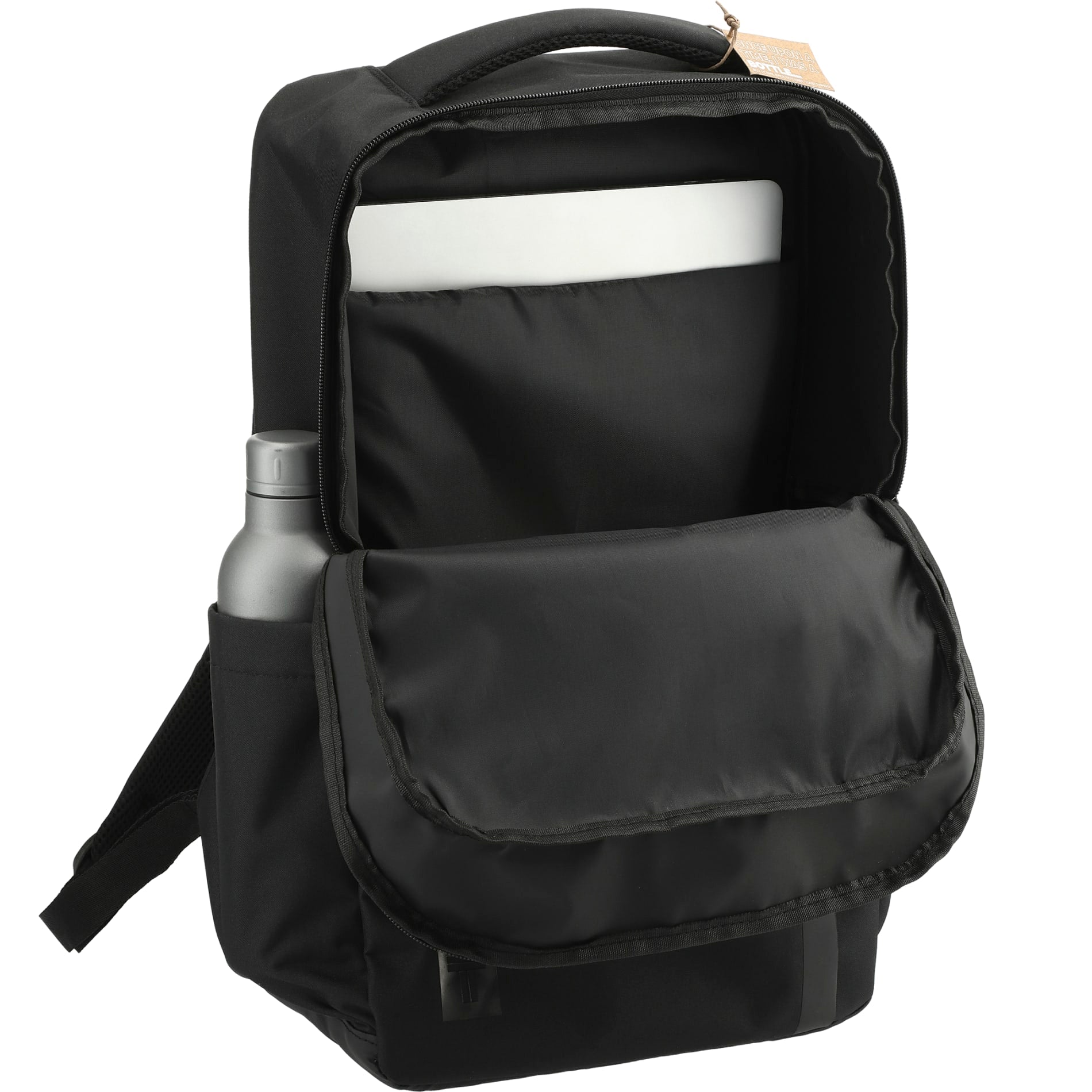 Black Tranzip Recycled 17" Computer Backpack