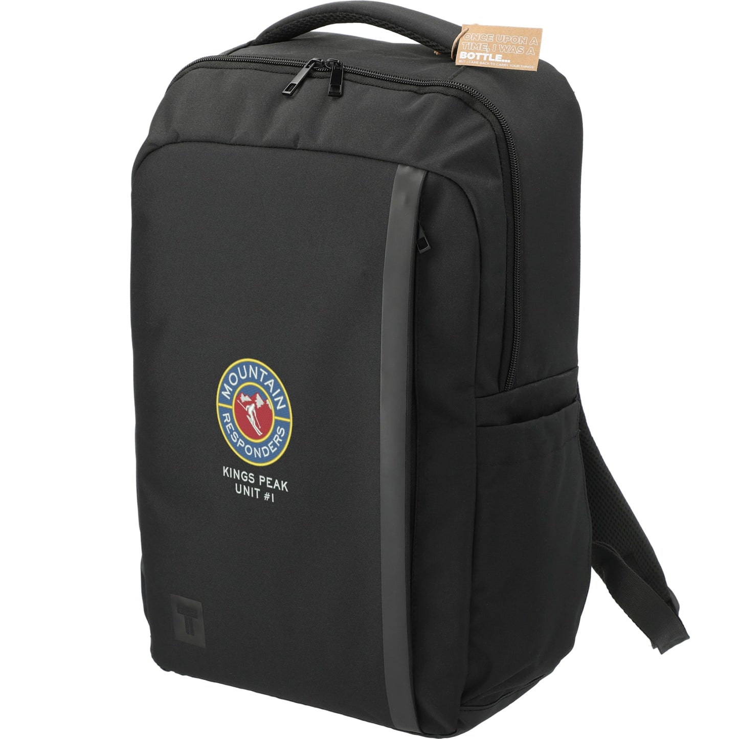 Black Tranzip Recycled 17" Computer Backpack