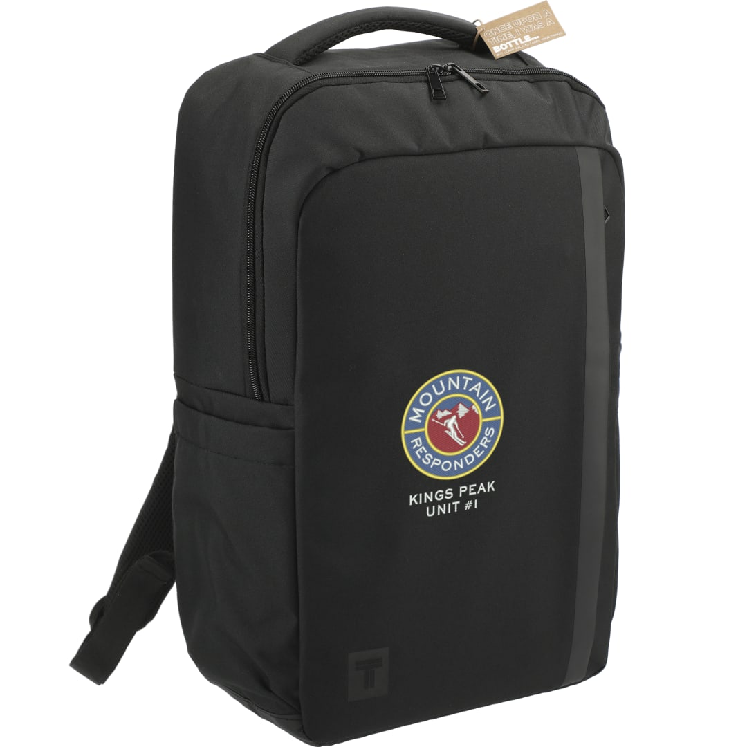 Black Tranzip Recycled 17" Computer Backpack