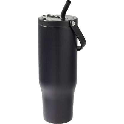 Black Trinity Recycled Straw Leak proof Tumbler 30oz plain