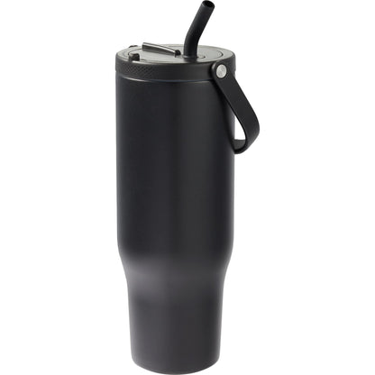 Black Trinity Recycled Straw Leak proof Tumbler 30oz plain