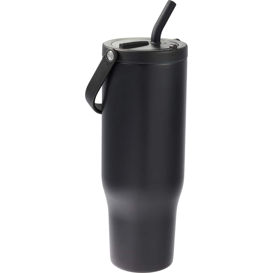 Black Trinity Recycled Straw Leak proof Tumbler 30oz plain