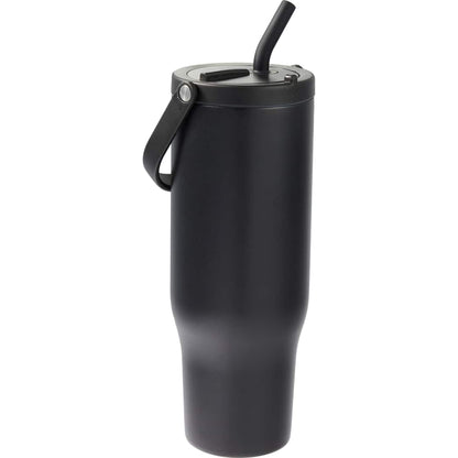 Black Trinity Recycled Straw Leak proof Tumbler 30oz plain