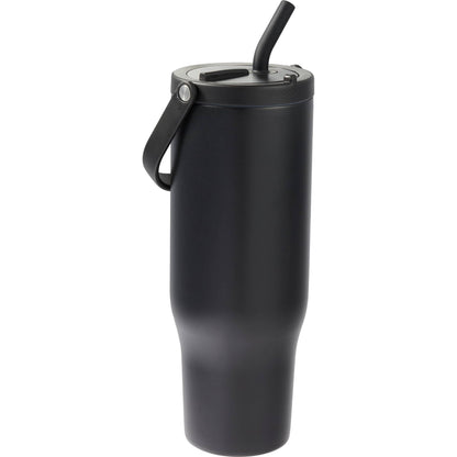 Black Trinity Recycled Straw Leak proof Tumbler 30oz plain