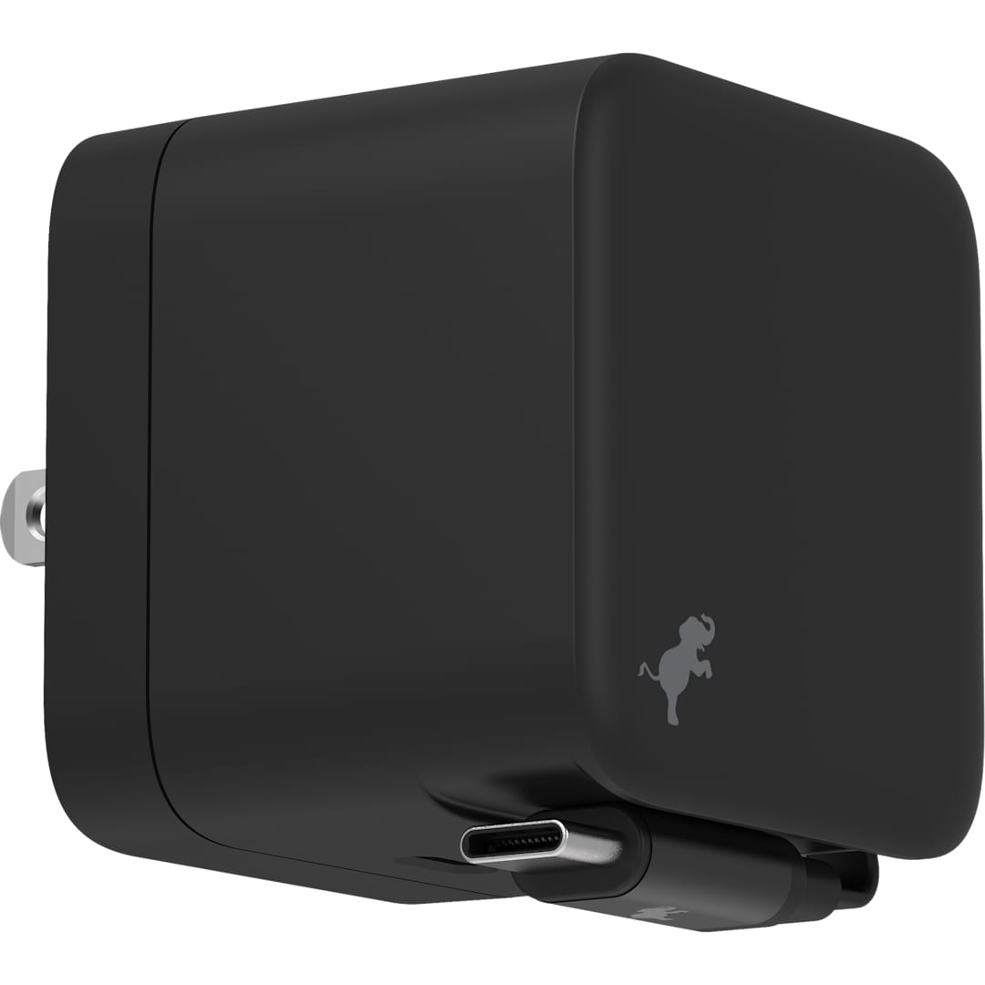 Black Wally Stretch 35 Wall Charger with cable