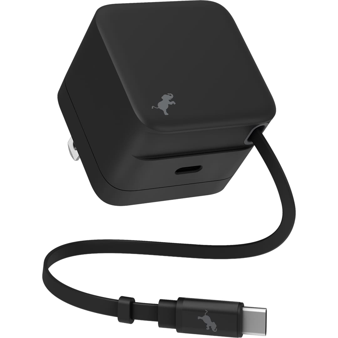 Black Wally Stretch 35 Wall Charger with cable