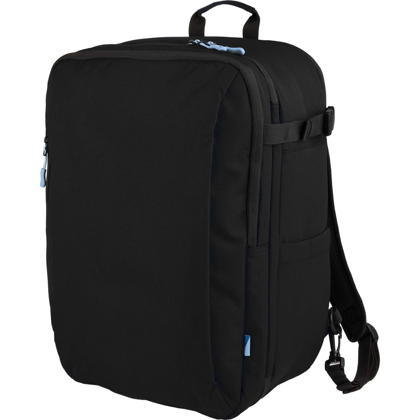 Black Wander & Roam Travel Backpack plain