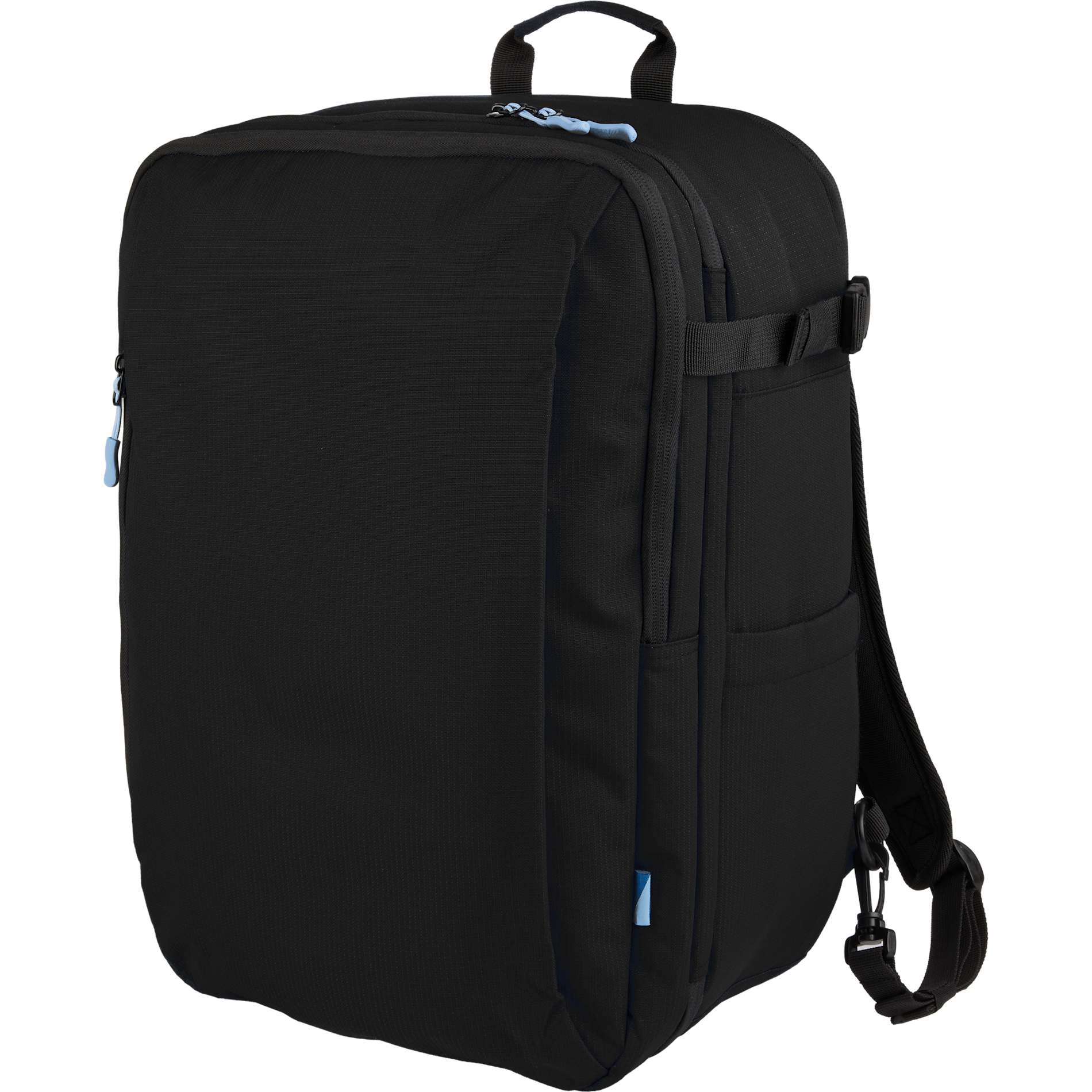 Black Wander & Roam Travel Backpack plain