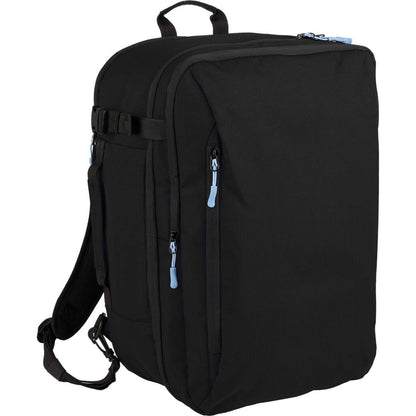 Black Wander & Roam Travel Backpack plain