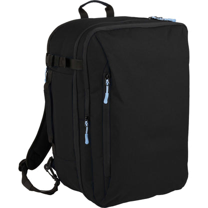 Black Wander & Roam Travel Backpack plain