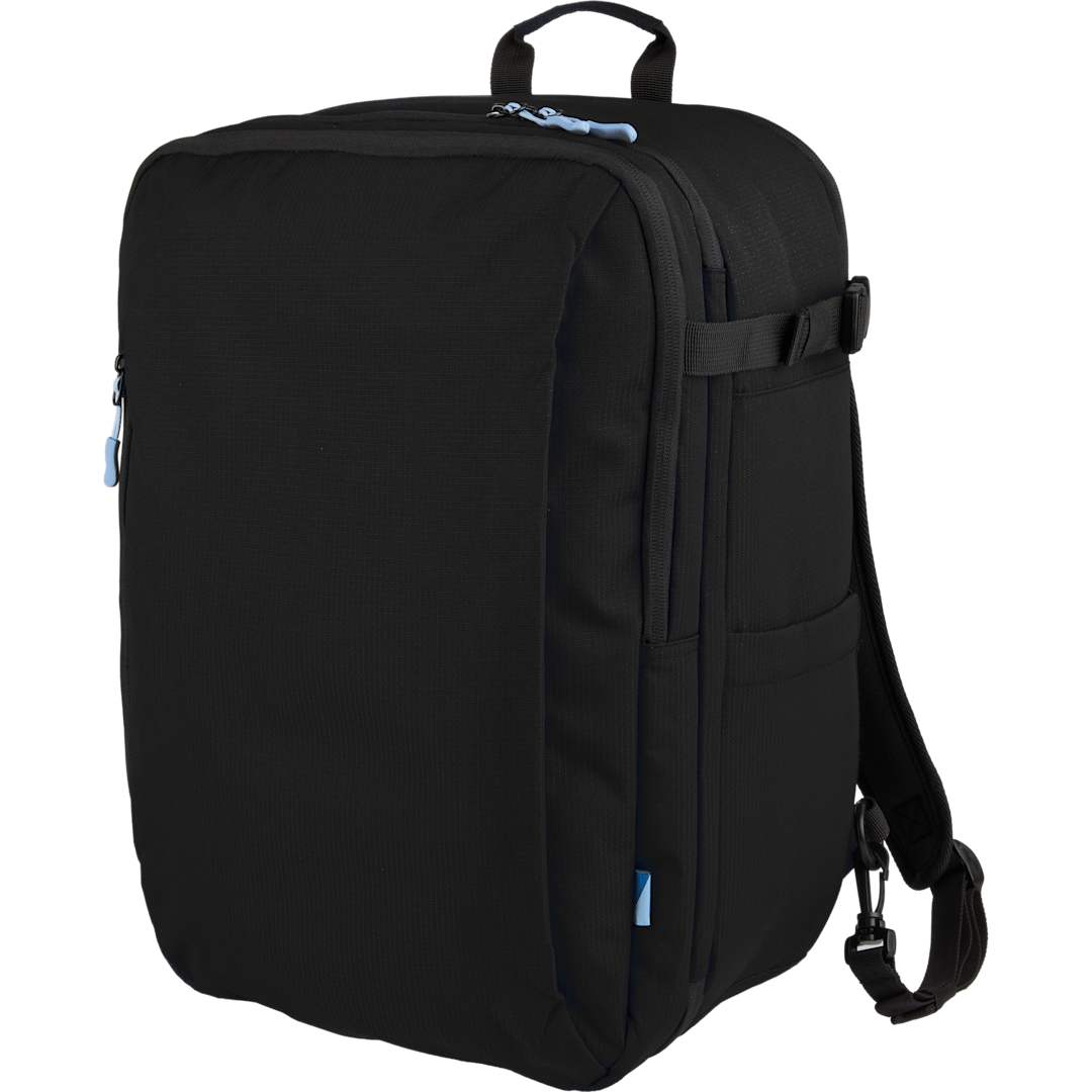 Black Wander & Roam Travel Backpack plain