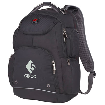Black Wenger Odyssey TSA Recycled 17" Computer Backpack