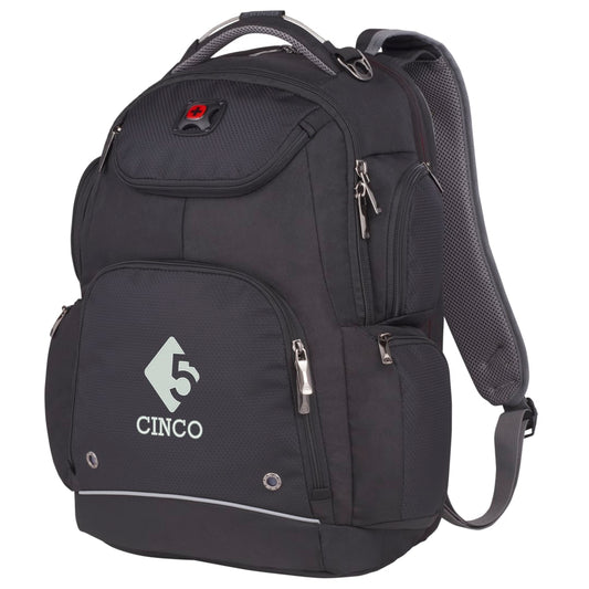 Black Wenger Odyssey TSA Recycled 17" Computer Backpack