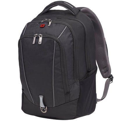Black Wenger Origins Recycled 15" Computer Backpack plain
