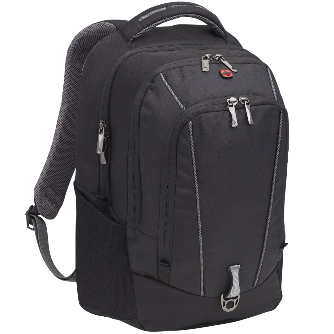 Black Wenger Origins Recycled 15" Computer Backpack plain