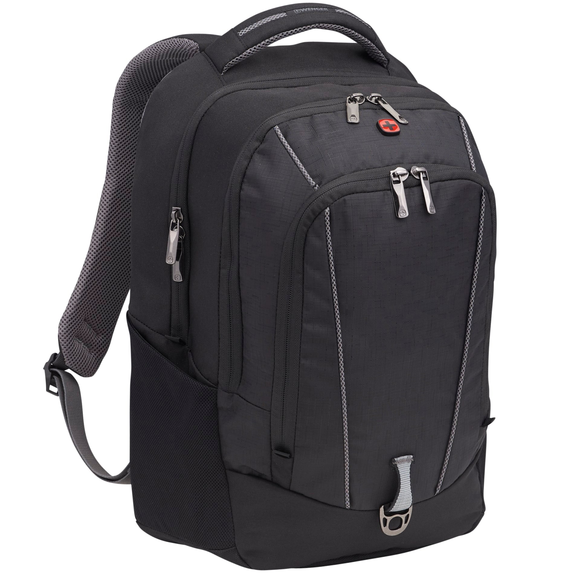 Black Wenger Origins Recycled 15" Computer Backpack plain