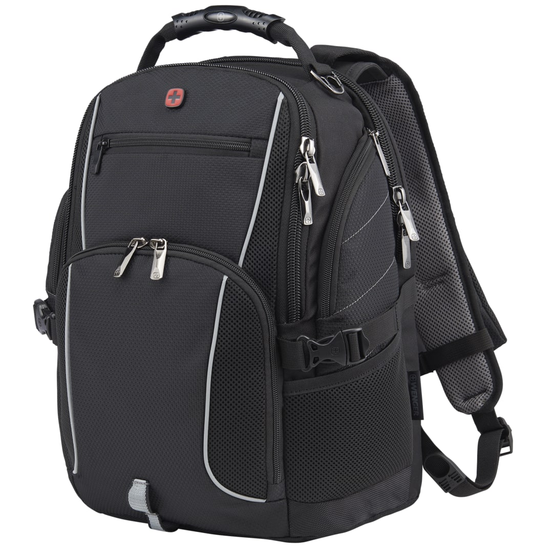 Black Wenger Pro II Recycled 15" Computer Backpack plain