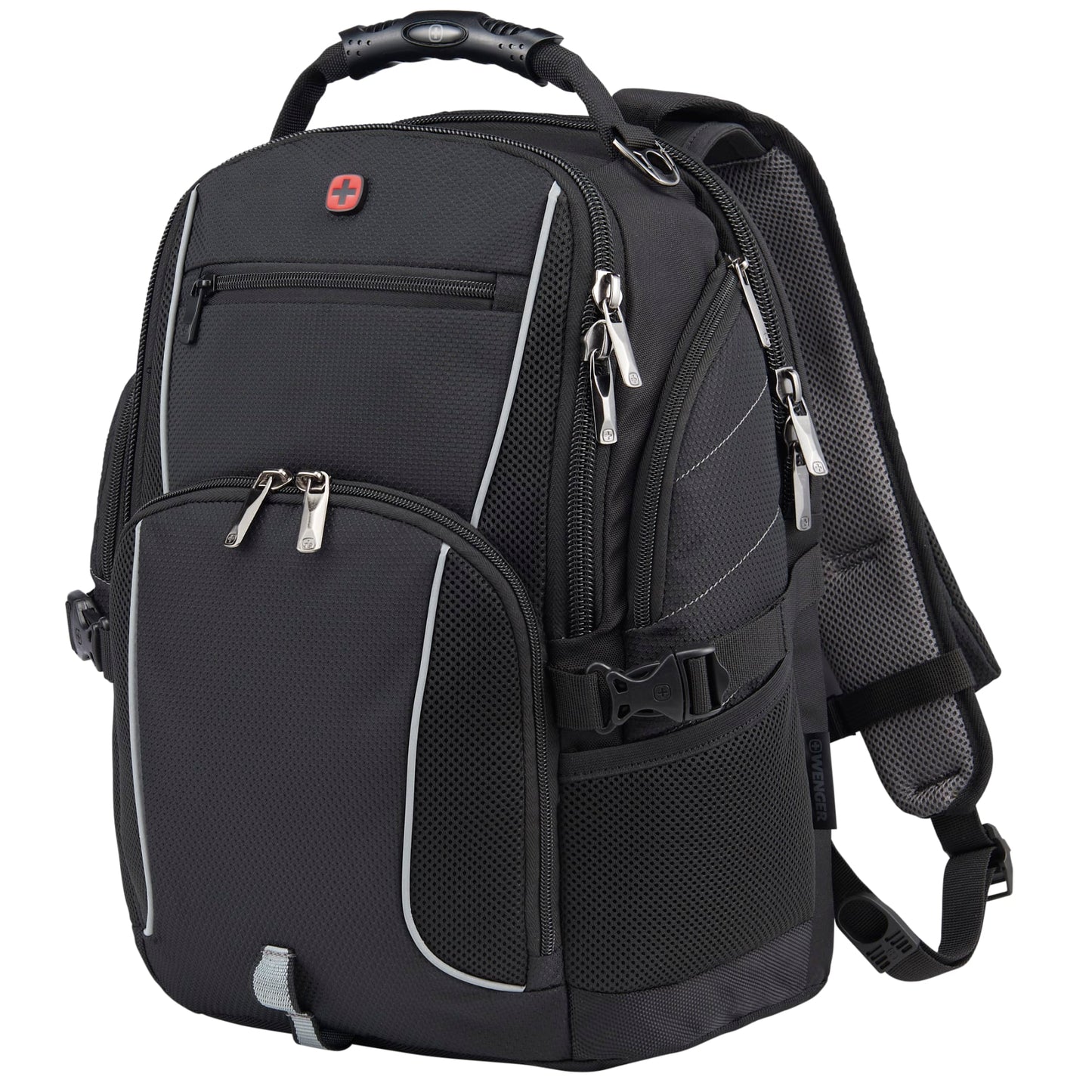 Black Wenger Pro II Recycled 15" Computer Backpack plain
