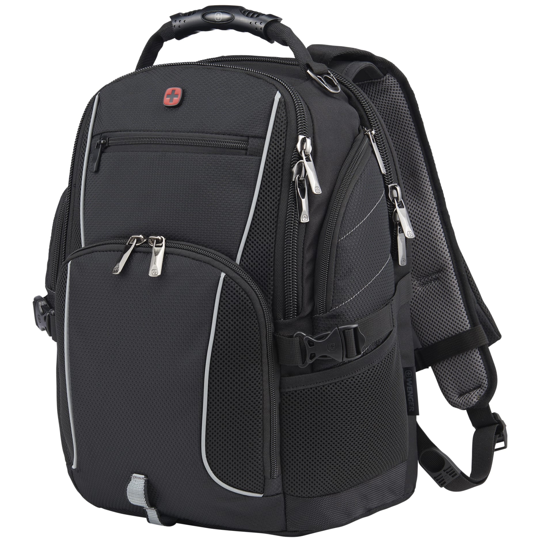 Black Wenger Pro II Recycled 15" Computer Backpack plain