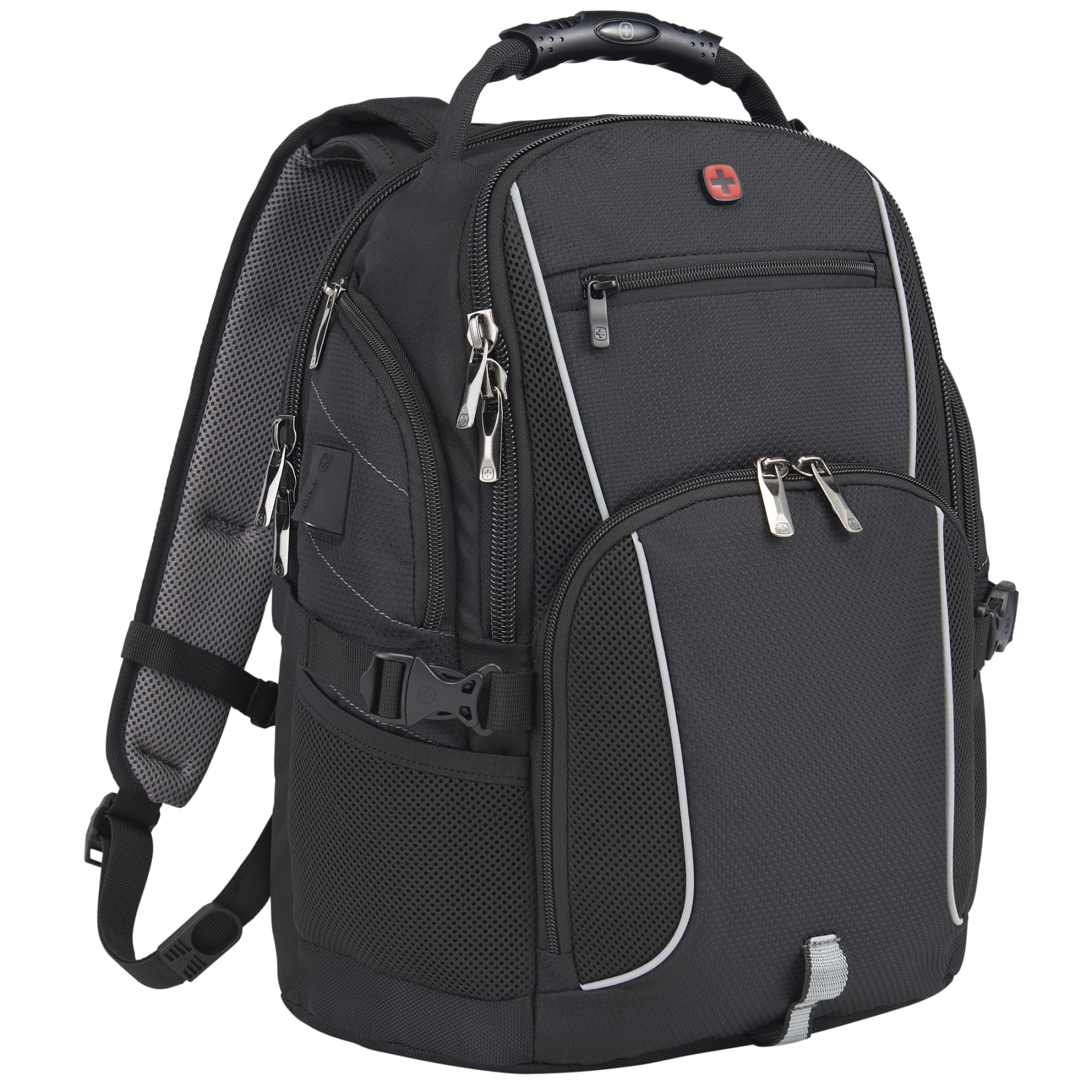 Black Wenger Pro II Recycled 15" Computer Backpack plain
