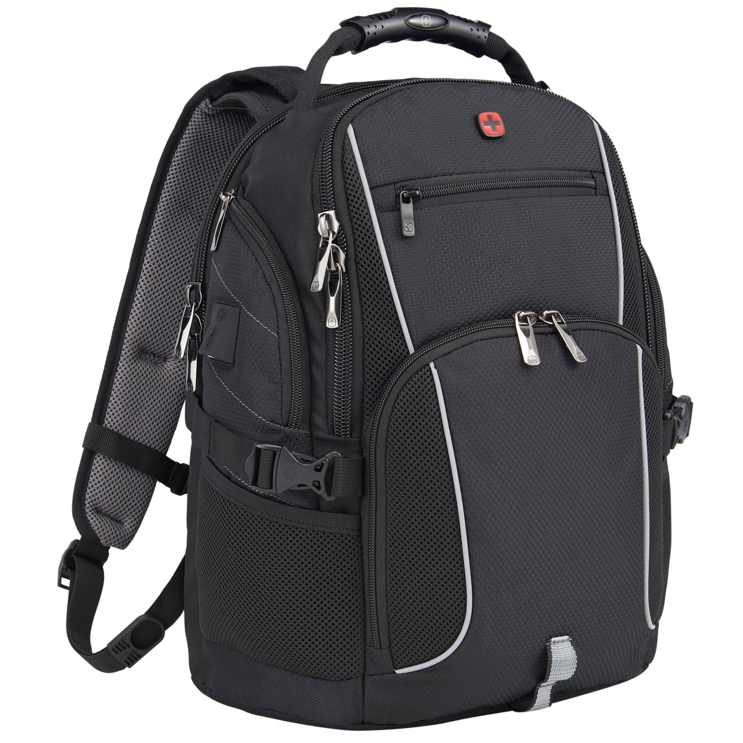 Black Wenger Pro II Recycled 15" Computer Backpack plain