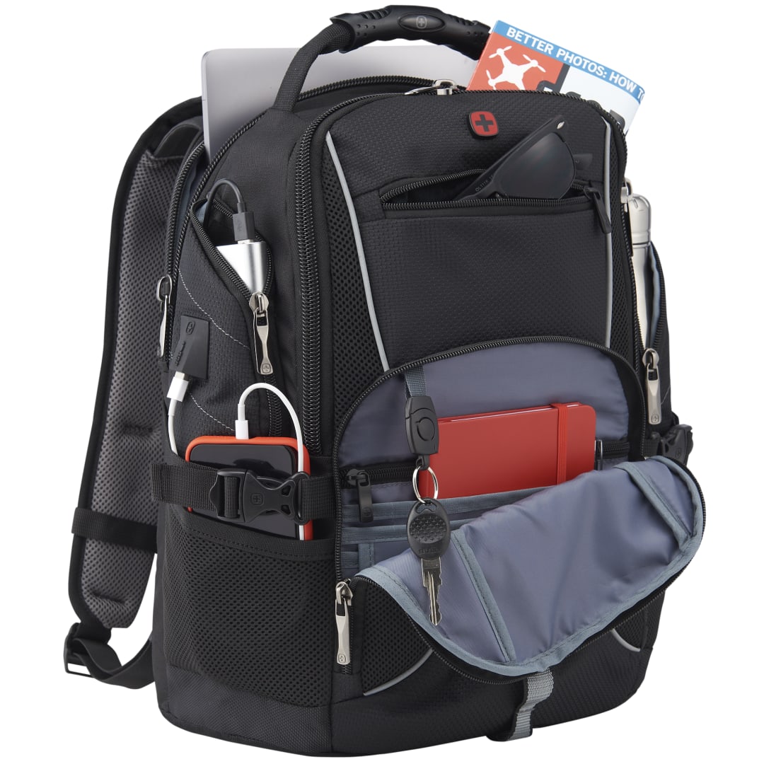 Black Wenger Pro II Recycled 15" Computer Backpack