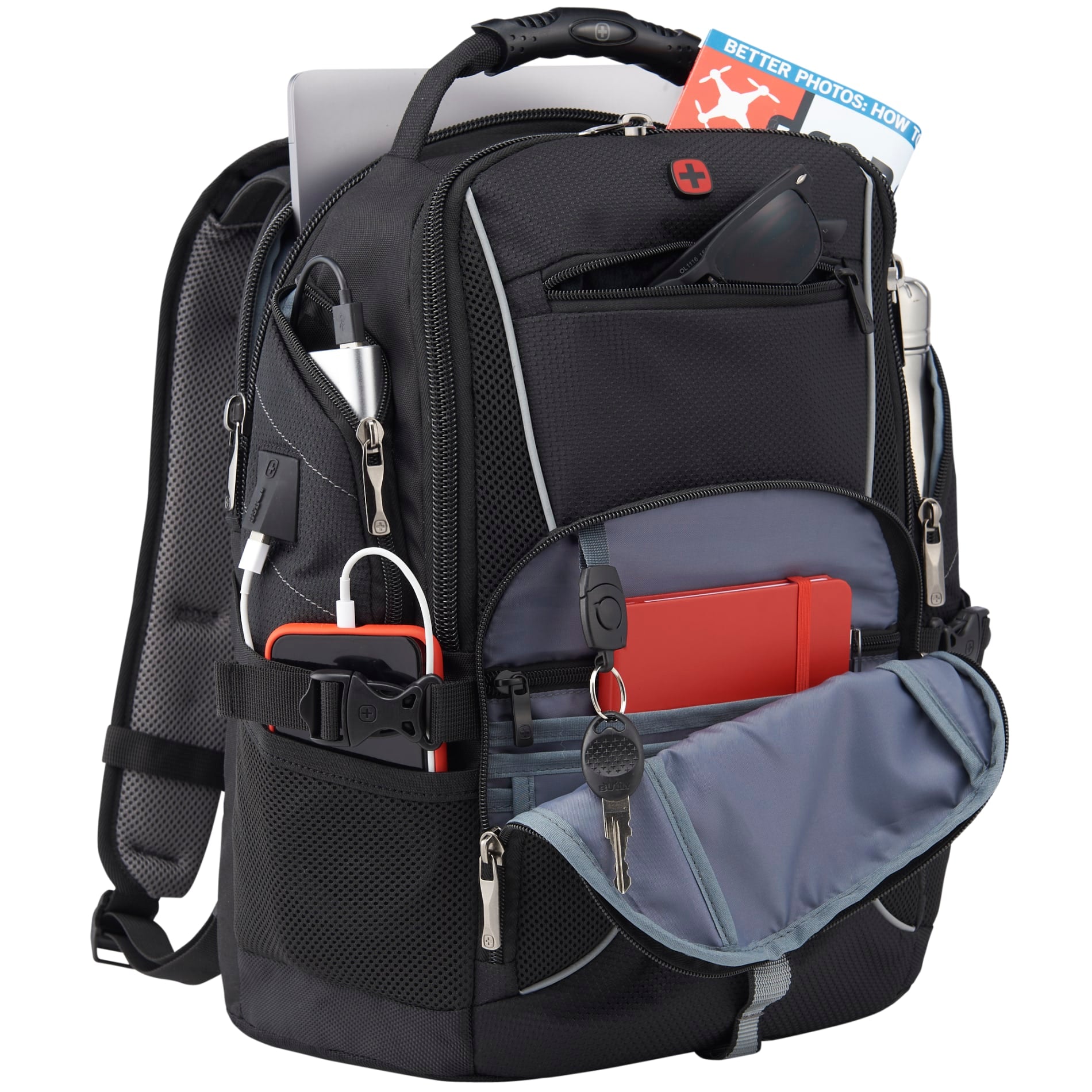 Black Wenger Pro II Recycled 15" Computer Backpack