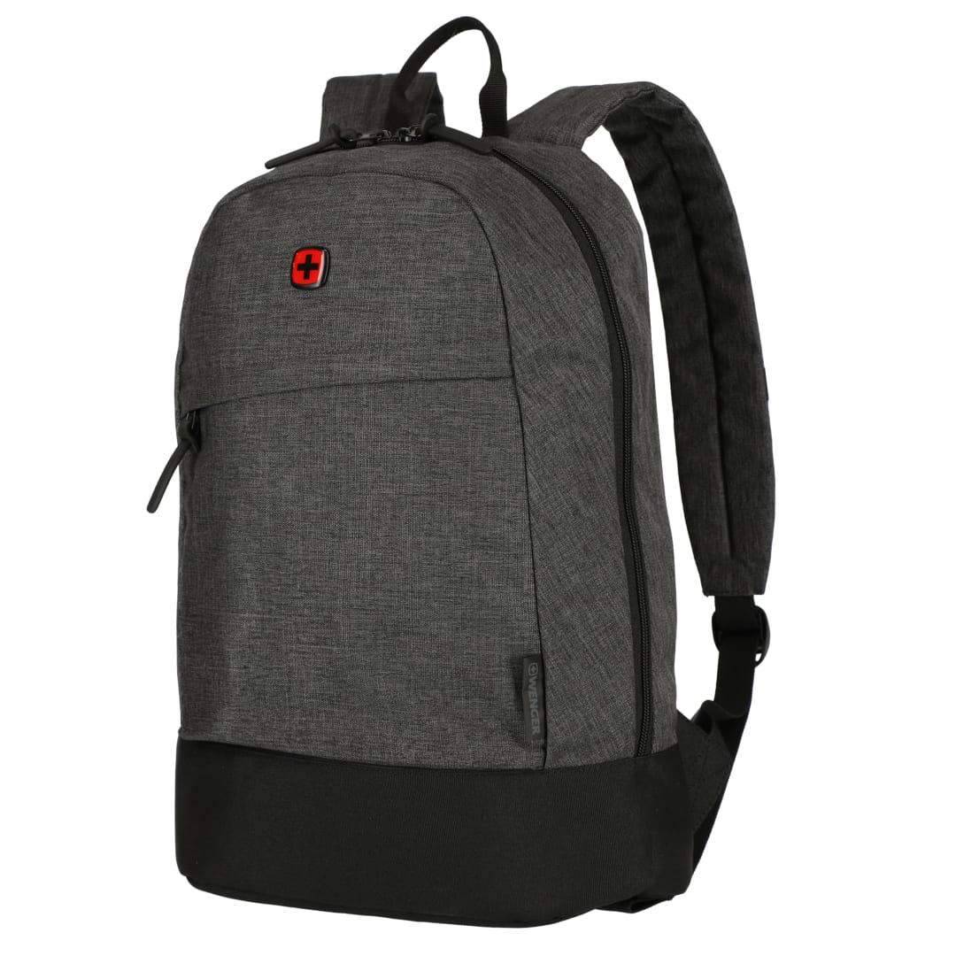 Black Wenger Recycled Rush 15" Laptop Backpack plain