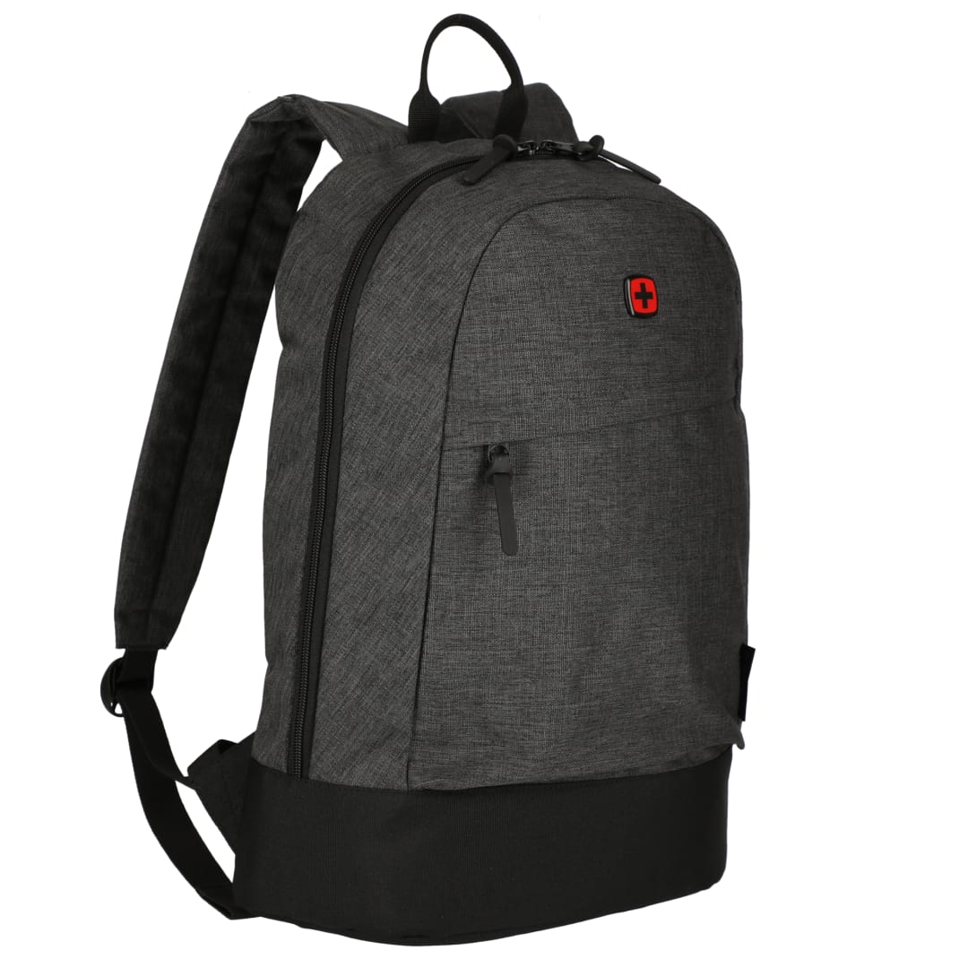 Black Wenger Recycled Rush 15" Laptop Backpack plain
