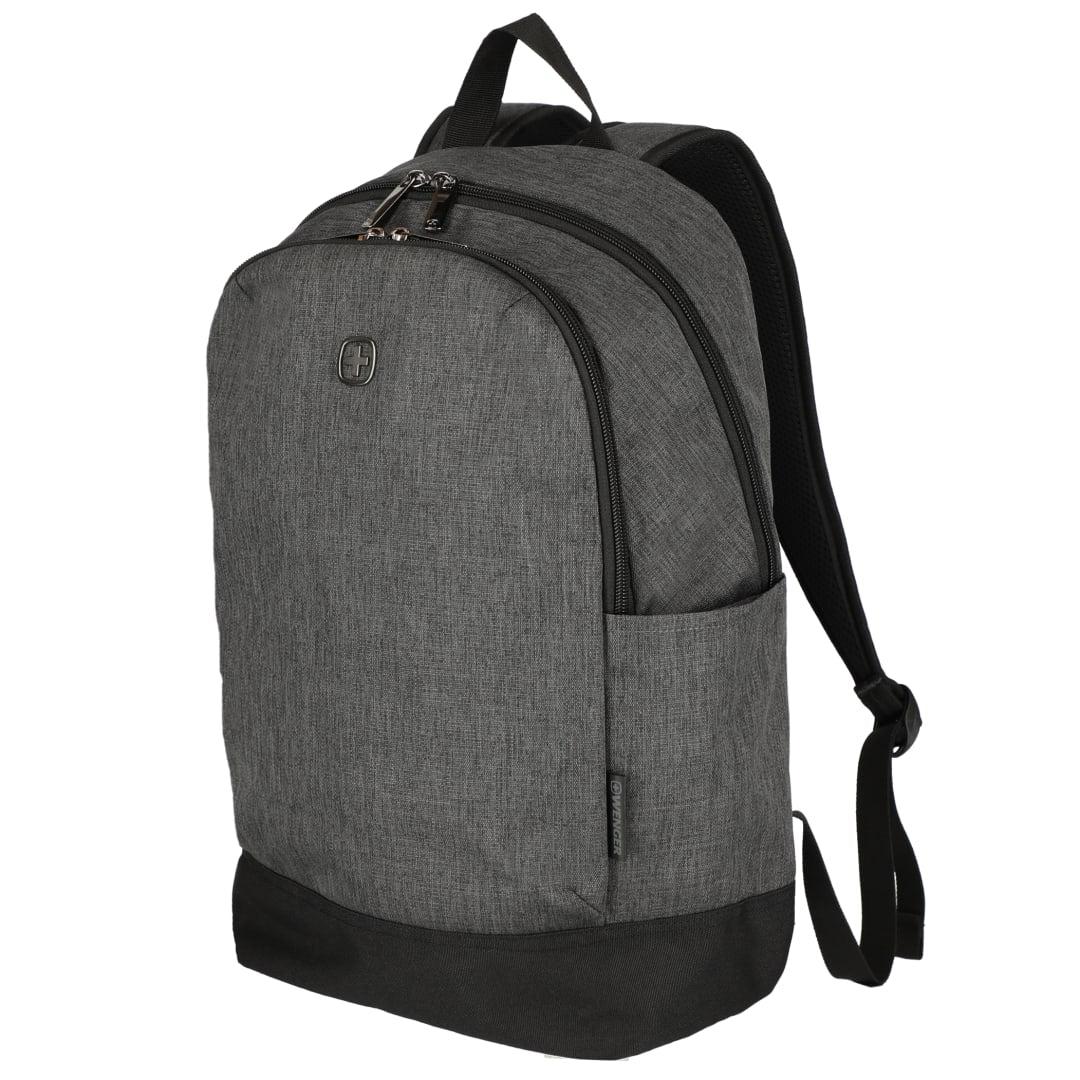 Black Wenger Recycled Storm 15" Laptop Backpack plain