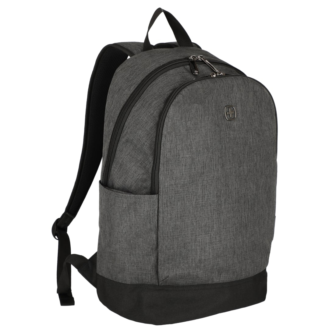 Black Wenger Recycled Storm 15" Laptop Backpack plain