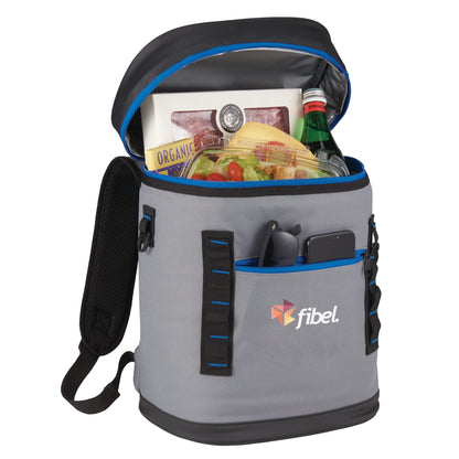 Blue 20 Can Backpack Cooler