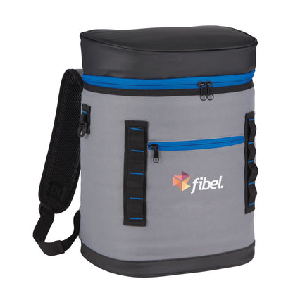 Blue 20 Can Backpack Cooler