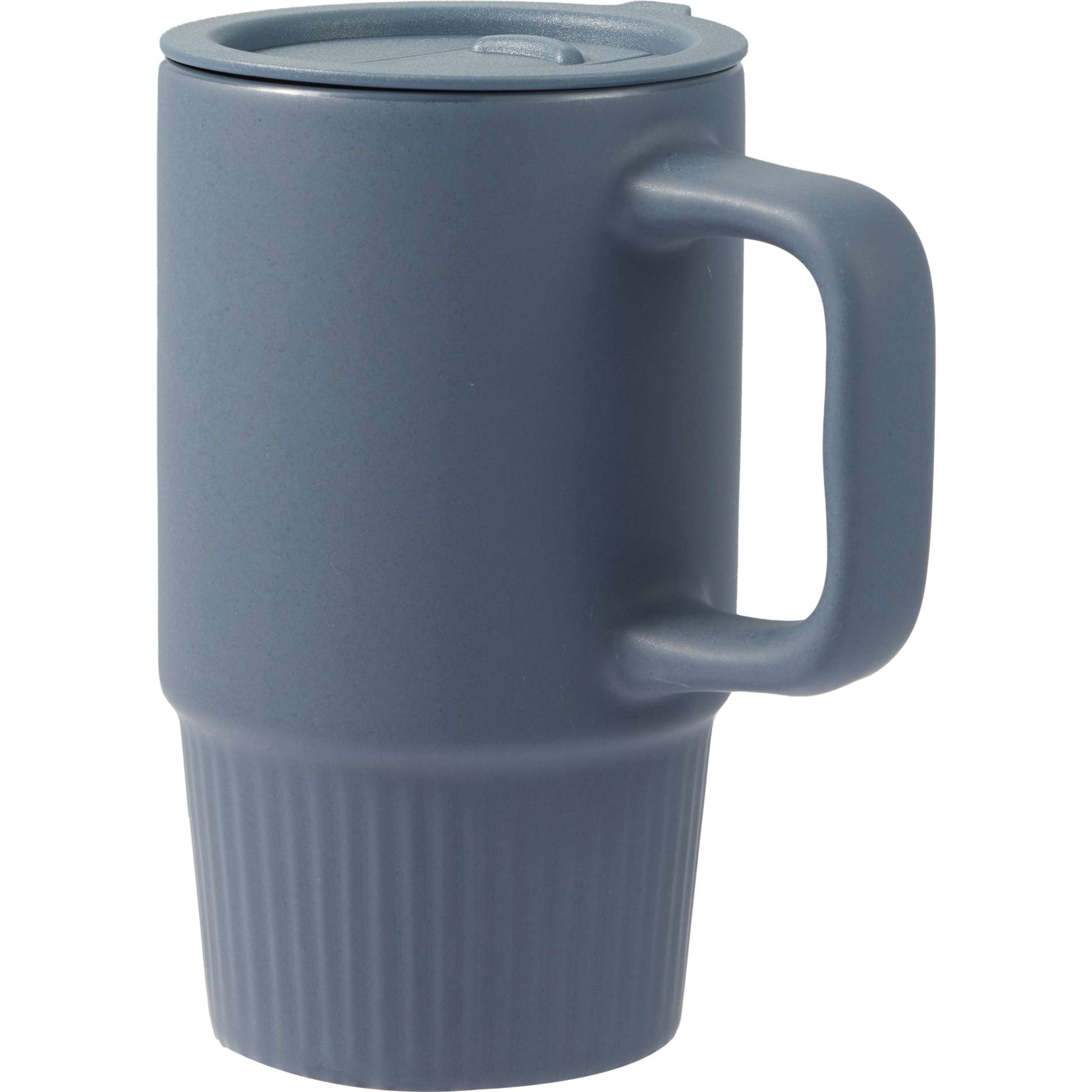 Blue Camden 13oz Ceramic Mug w/ Lid plain