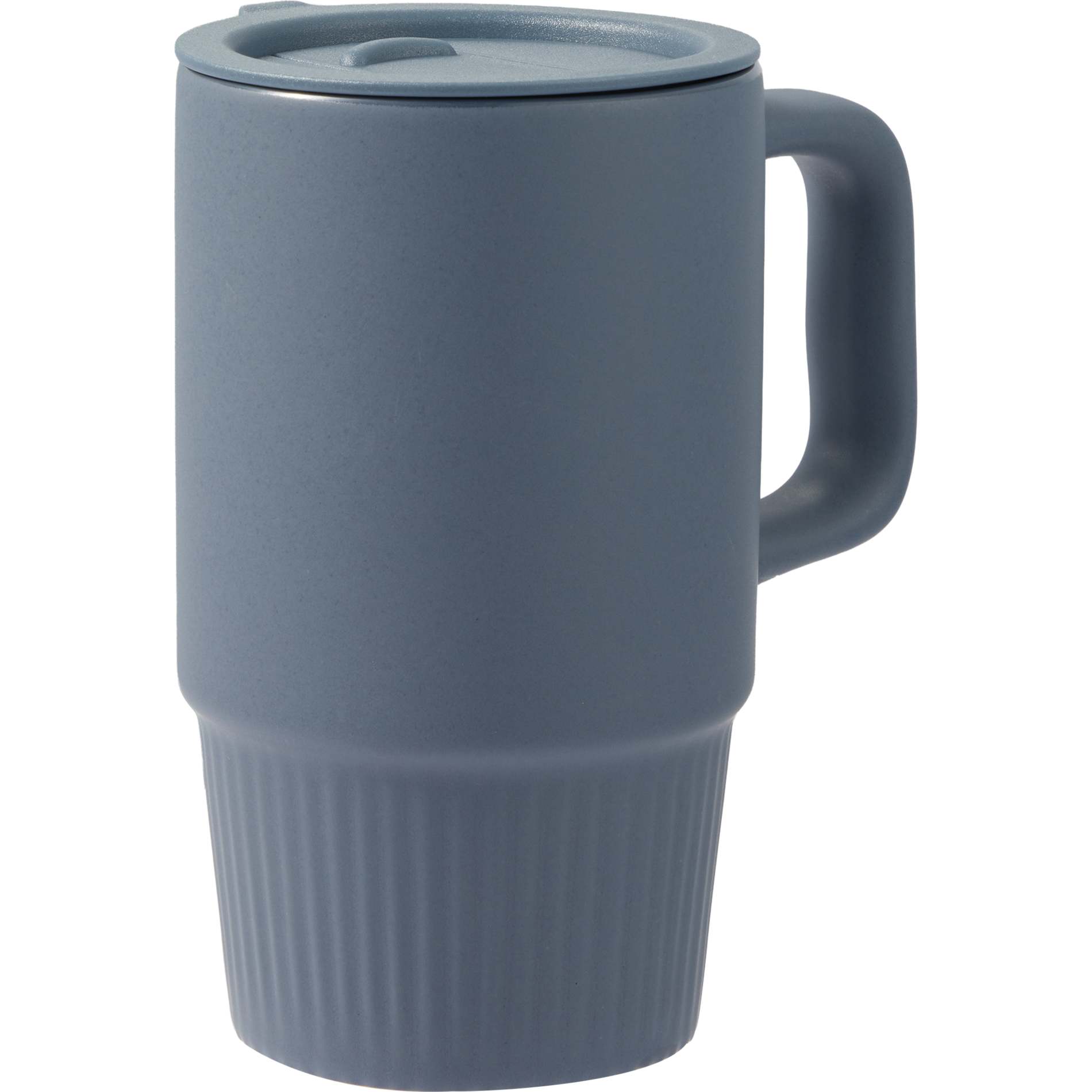 Blue Camden 13oz Ceramic Mug w/ Lid plain