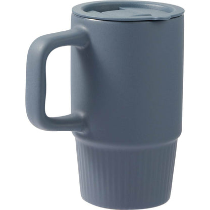 Blue Camden 13oz Ceramic Mug w/ Lid plain