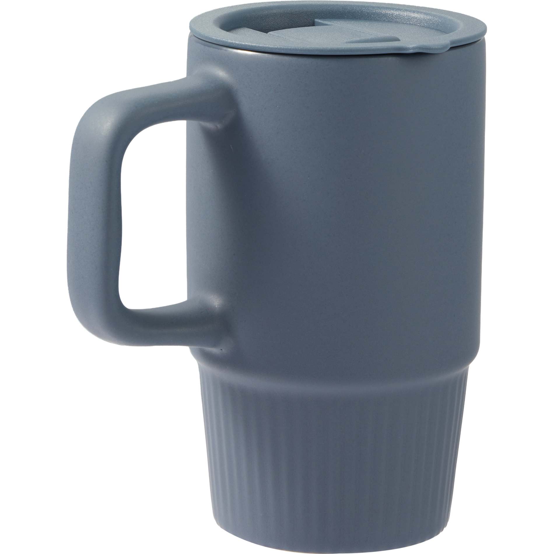 Blue Camden 13oz Ceramic Mug w/ Lid plain