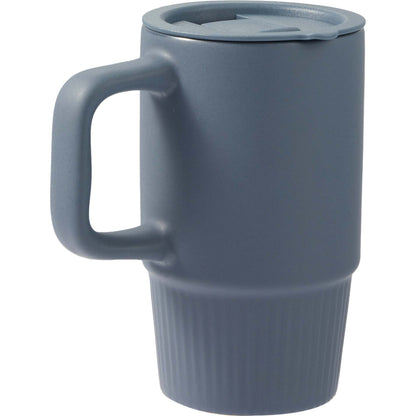 Blue Camden 13oz Ceramic Mug w/ Lid plain