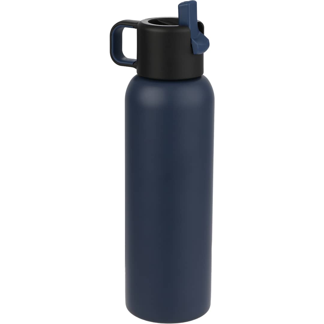 Blue Clio Straw Lid Vacuum Bottle 22oz plain