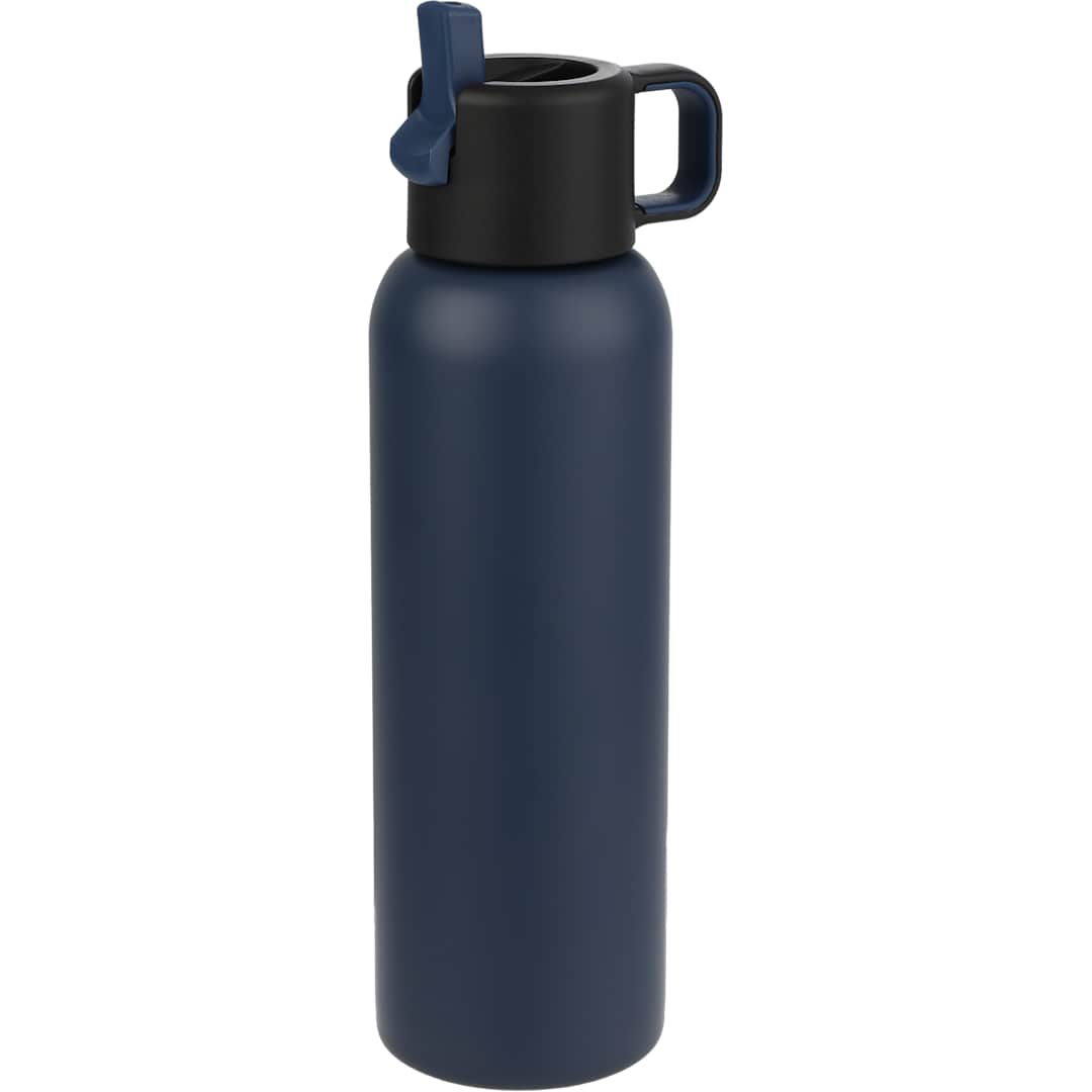 Blue Clio Straw Lid Vacuum Bottle 22oz plain
